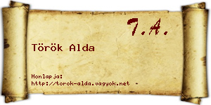 Török Alda névjegykártya